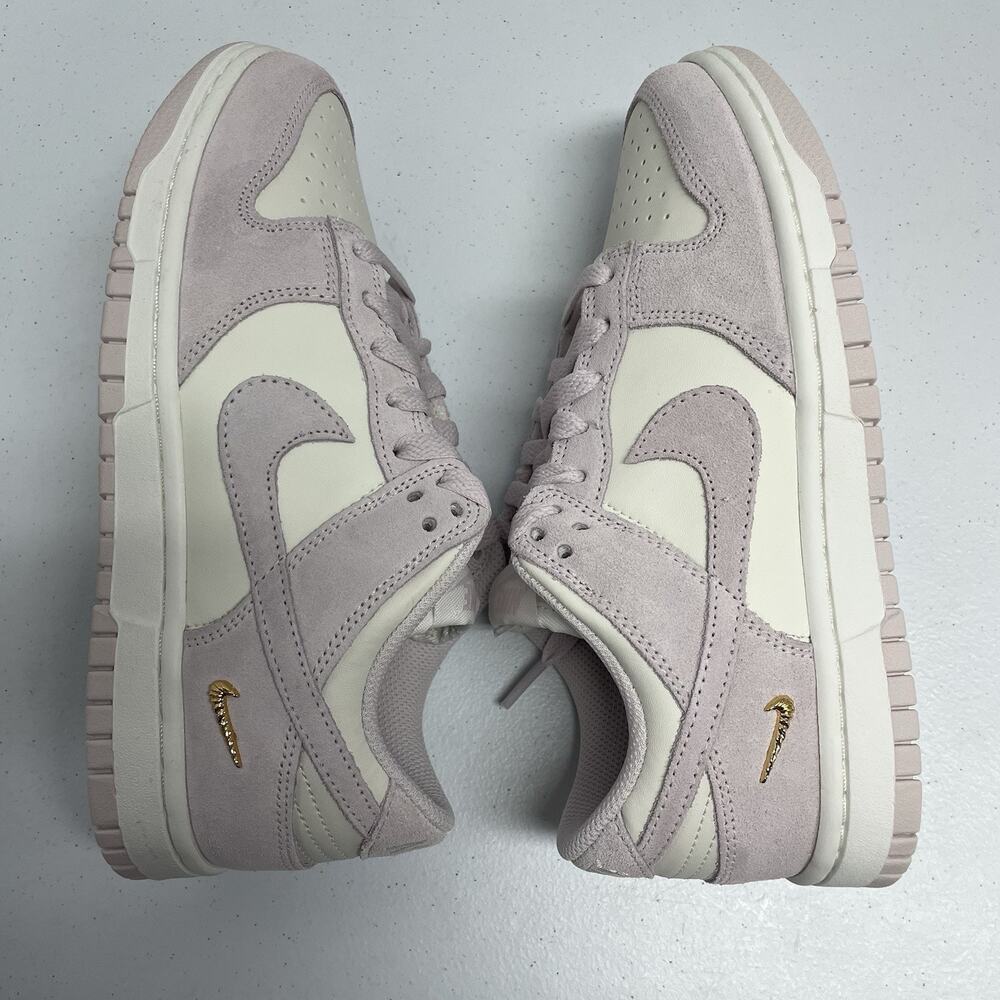 Nike Dunk Low Sail Pearl Pink IO4244 100 Size 9 Women White Low Top Sneaker - Picture 6 of 7
